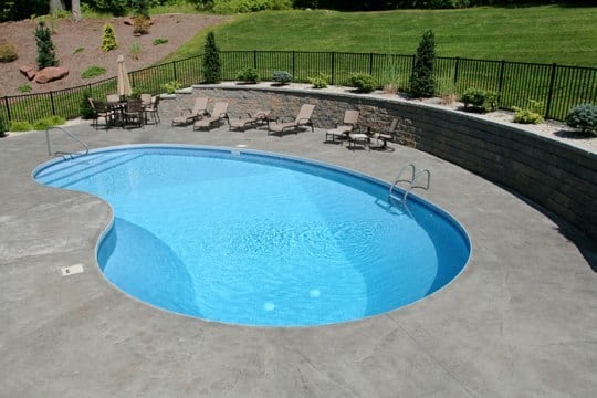 8A Kidney Inground Pool -South Windsor, CT