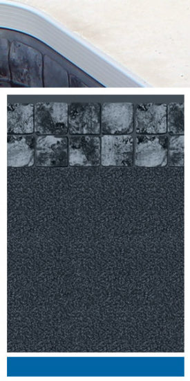 Gray Slate - Black Granite Liner And Edge Config