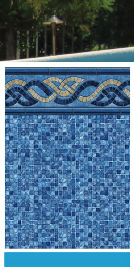Nautical Braid - Mosaic Pool Liner And Trim