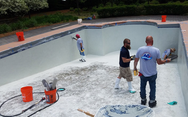 This Is A Photo Of A Pool Gunite Resurfacing Project In Longmeadow, MA